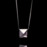 Image 4 of STABILITY #2 necklace // Light Purple Fluorite crystal