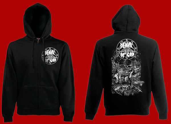 Image of "Undead Hunger" zip-up hooded sweatshirt