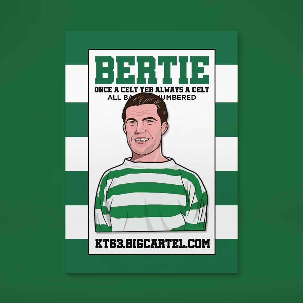 BERTIE AULD PIN BADGE | Celtic Pin Badges