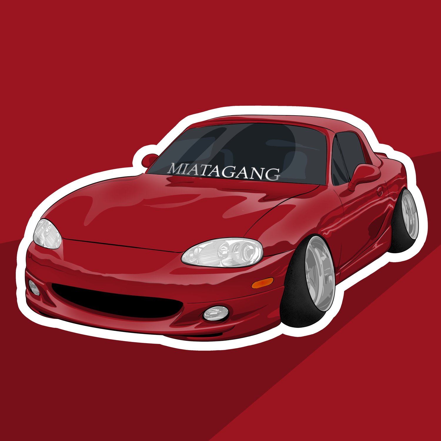 NB Miata Sticker (Choose Color)