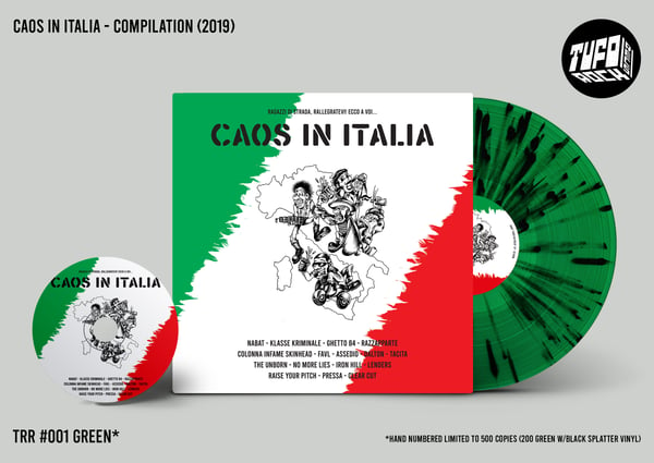 Image of "CAOS IN ITALIA" LP - Green w/Black Splatter Vinyl + CD 