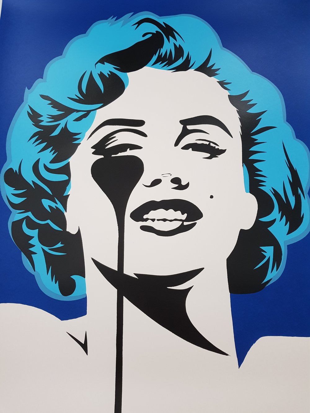 PURE EVIL "I DREAM OF MARILYN" - (GLACIER BLUE HAIR) LTD ED 100 - 70CM X 85CM