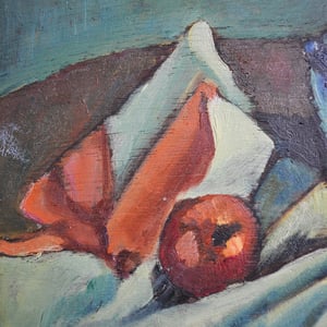 Image of 1952, French, Stilll Life, Painting, 'Apples.'