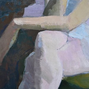 Image of 1950 French Painting, Ballerina.'