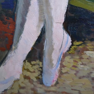 Image of 1950 French Painting, Ballerina.'
