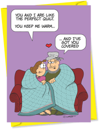 Image 1 of "Like the Perfect Quilt" Anniversary Card, By the Yard®