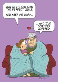 Image 3 of "Like the Perfect Quilt" Anniversary Card, By the Yard®