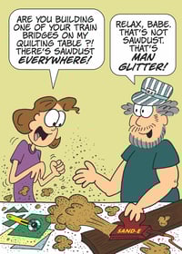 Image 3 of "Man Glitter" Birthday Card - By the Yard®