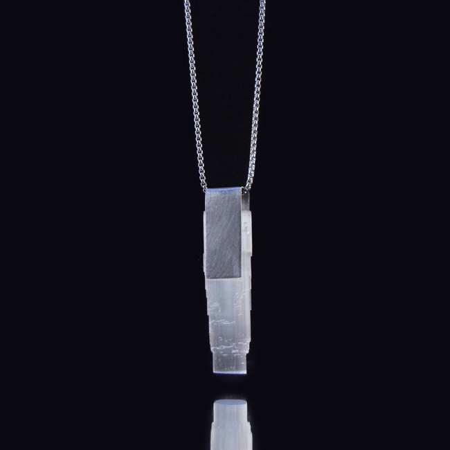DIVINITY #2 necklace // Selenite crystal