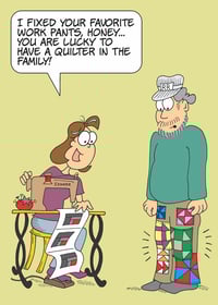 Image 3 of "Quilter in the Family" Thank-You Card - By the Yard®
