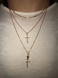 Image 1 of Rose & Cross Necklace