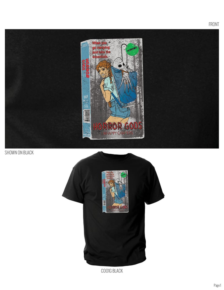 Image of VHS SERIES: UNHAPPY CAMPERS TEE