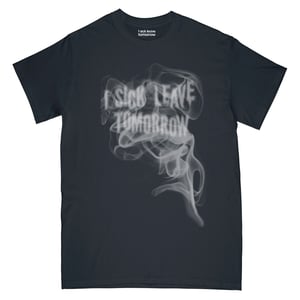 Image of ISLT Smoke Tee / Black x Silver Print