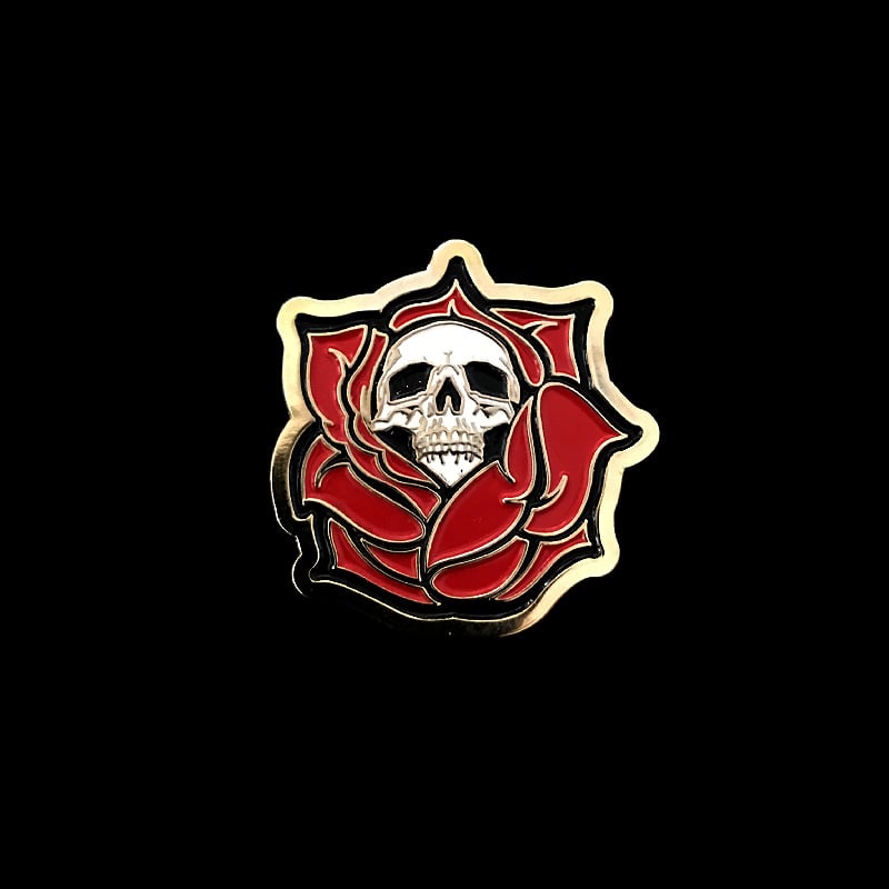 Image of Death Rose Pin