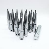 Image 1 of 24 PC Spike Lug Nuts 14x1.5mm Chrome or Black