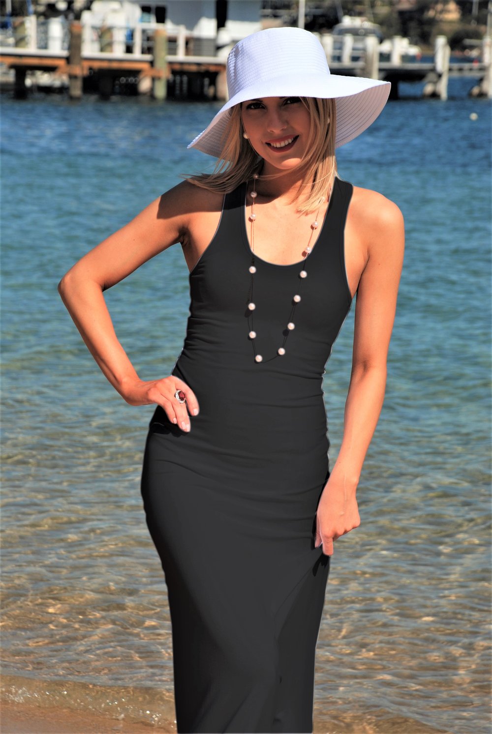 Image of Bamboo "Eco Sultry" Dress Black