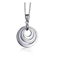 Image 2 of Triple Disk Engraving Pendant - Yellow Gold