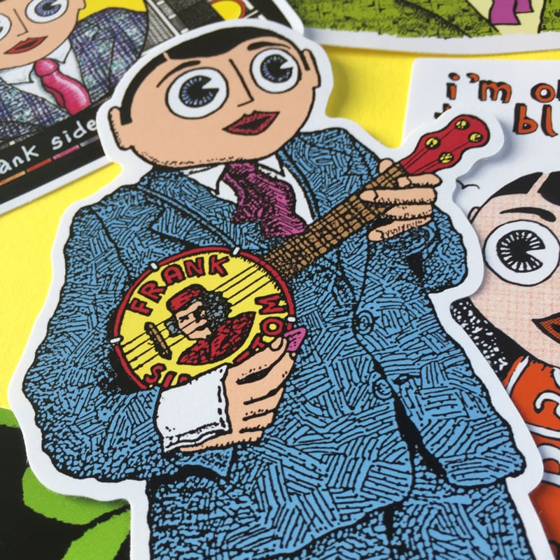 Image of Frank Sidebottom's Firm Favourites Sticker Pack
