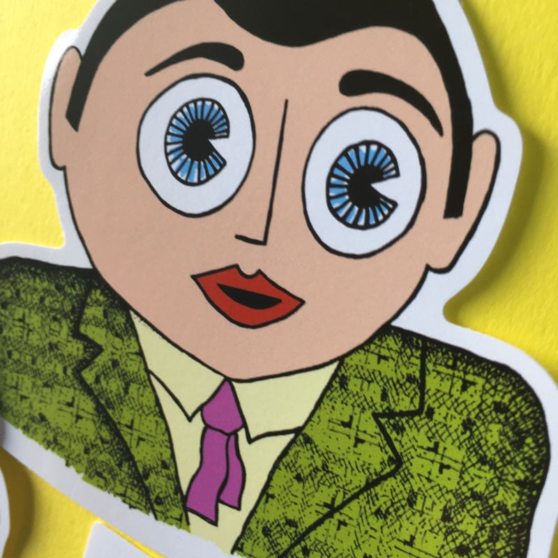 Image of Frank Sidebottom's Firm Favourites Sticker Pack