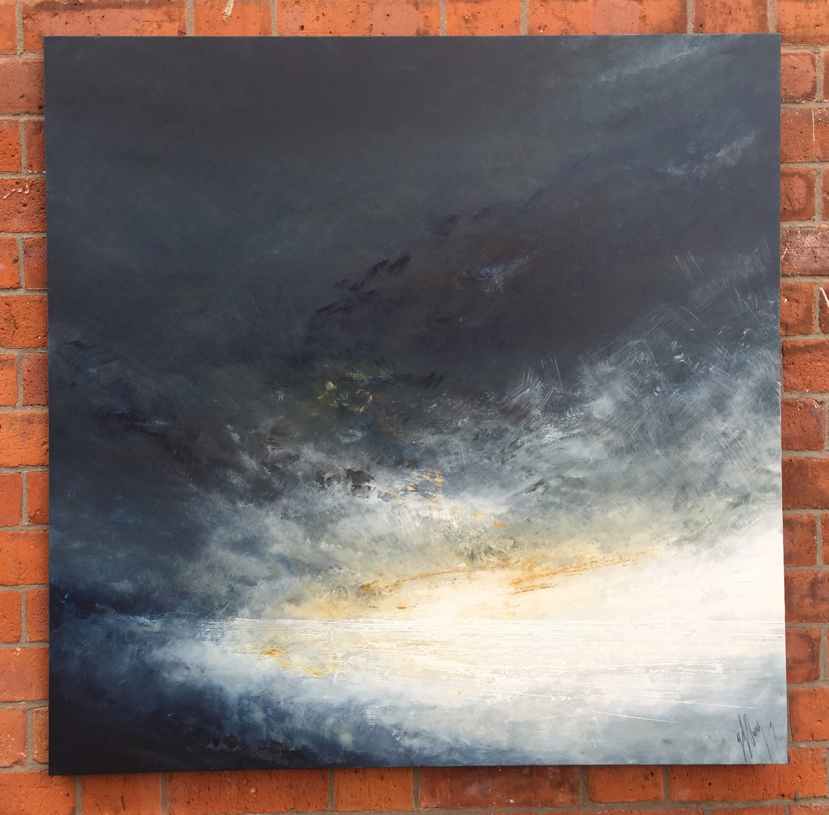 Enlightenment 110 x 110cm Original Sky/seascape | Northern-scapes by ...