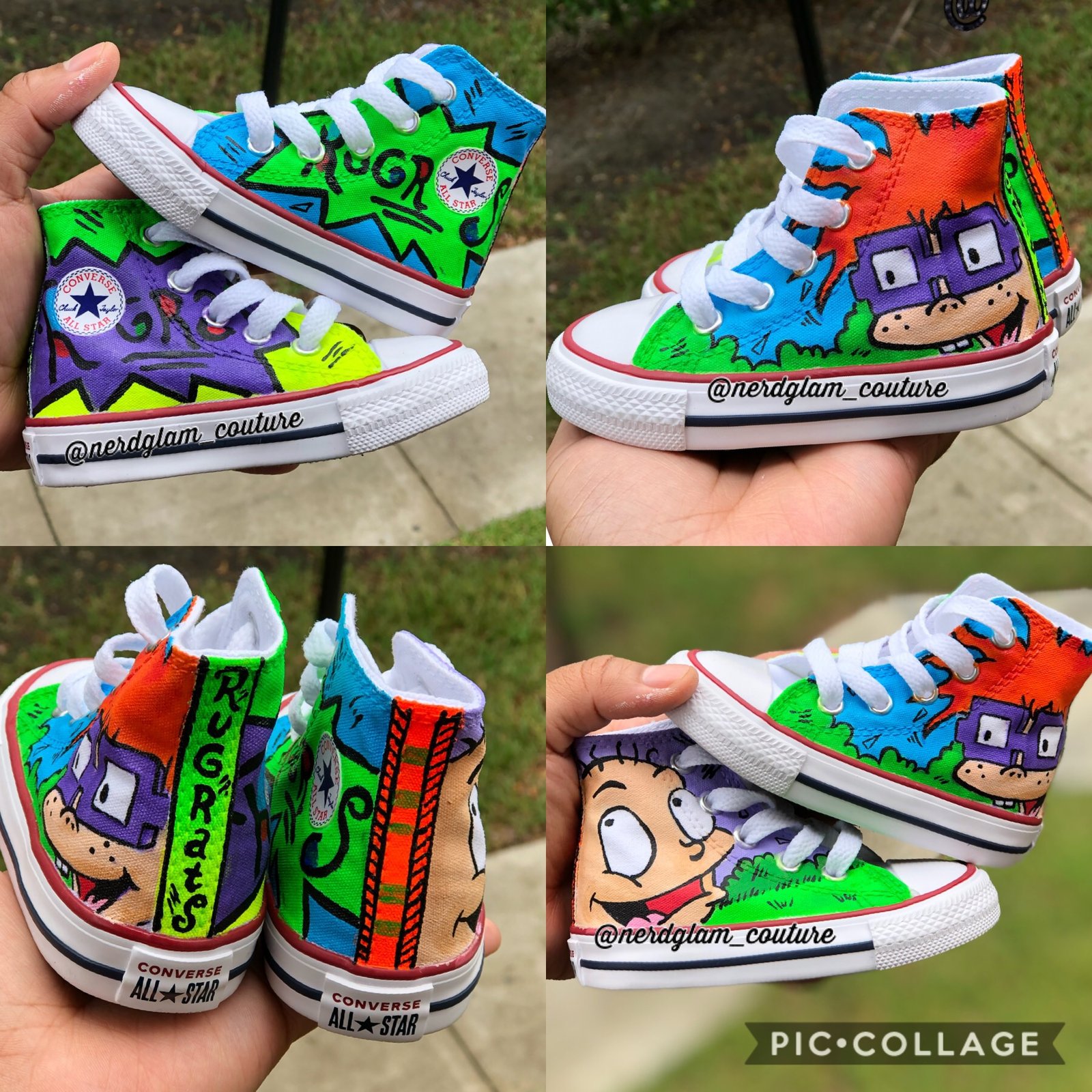 Custom Painted Rugrats Converse Chuck 