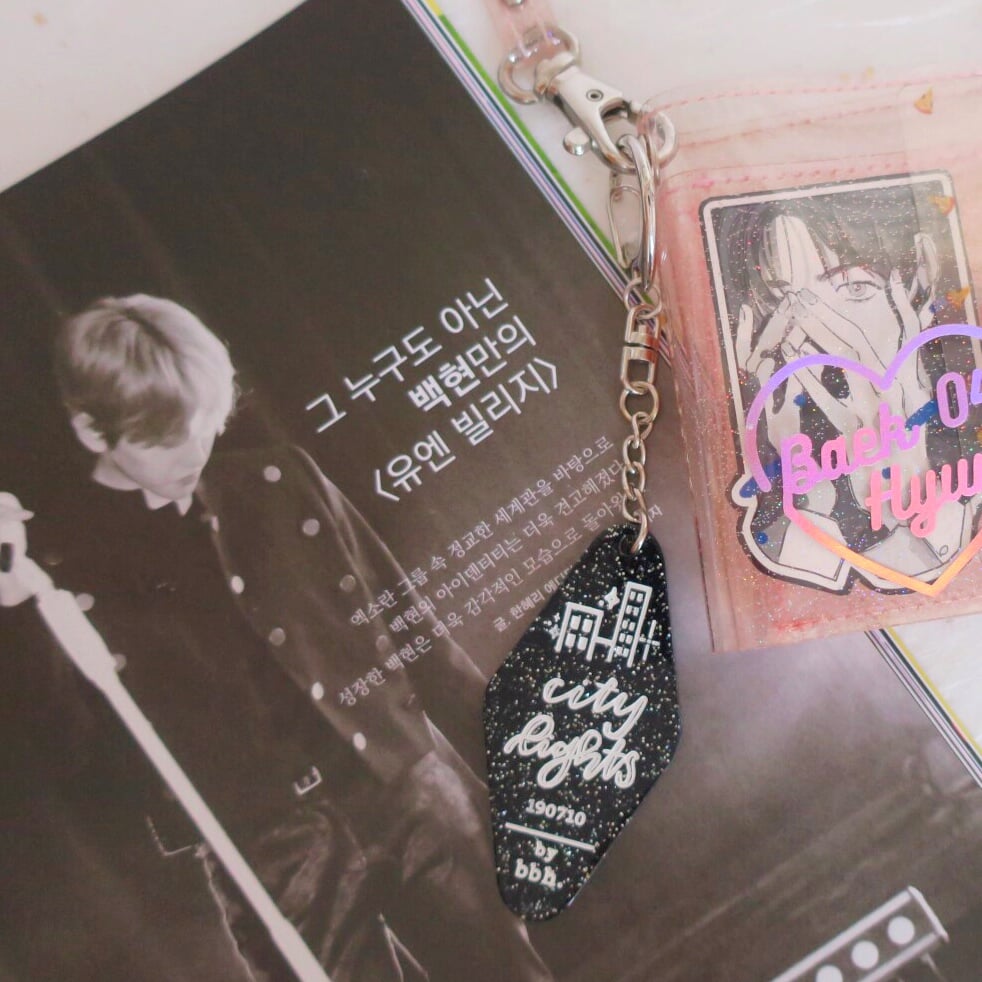 Image of EXO Baekhyun City Lights Keychain