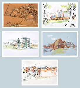 Image of Greetings cards - Snape and Aldeburgh - set of 5
