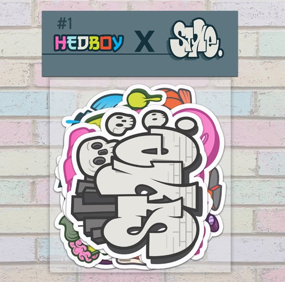 Image of HEDBOY X STYLE DON'T SLEEP STICKER PACK! #1 