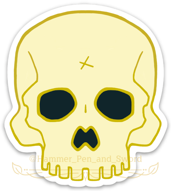 Image of Skull sticker 