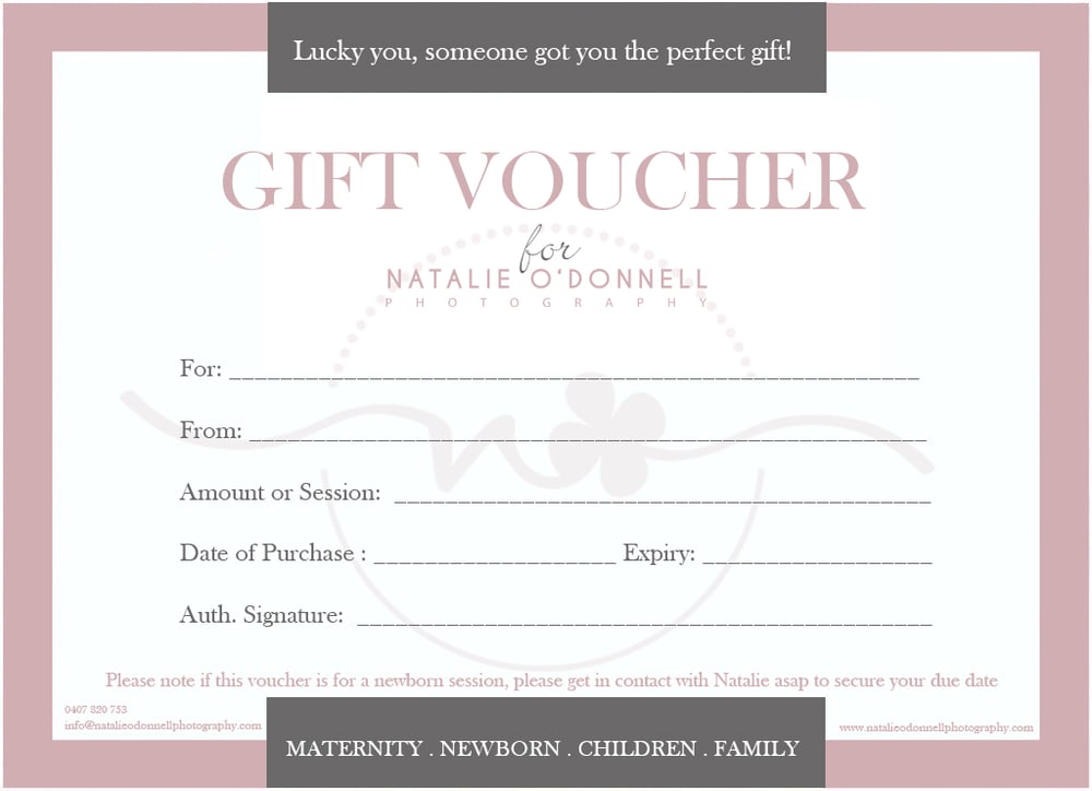 Image of GIFT VOUCHERS {FROM $100}