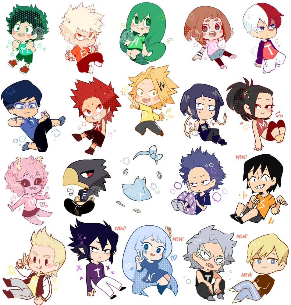 Image of Various BNHA Charms