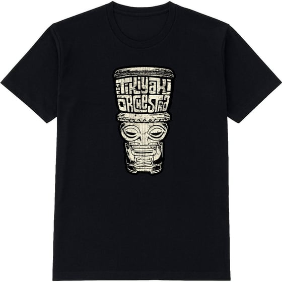 Image of OFFICIAL - TIKIYAKI ORCHESTRA "TIKI" BLACK T-SHIRT