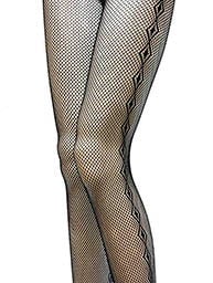 Image 4 of DIAMOND DESIGN FISHNET STOCKINGS