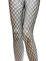 Image 5 of DIAMOND DESIGN FISHNET STOCKINGS
