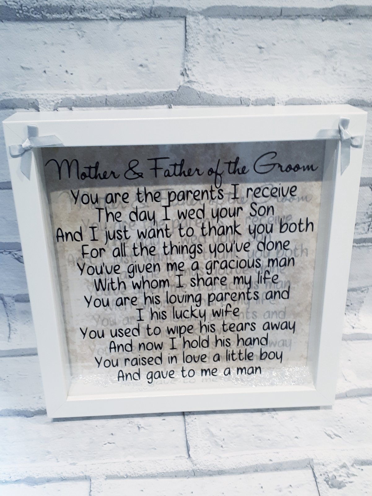 mother of the groom photo frame