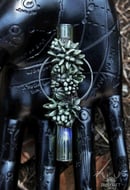 Image 1 of Chillum/ Glass Pipe Necklace with Succulents