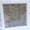 Mum/mam personlised wedding frame 