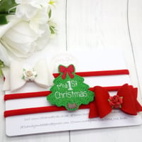 Image 1 of My First Christmas Bows Gift Set