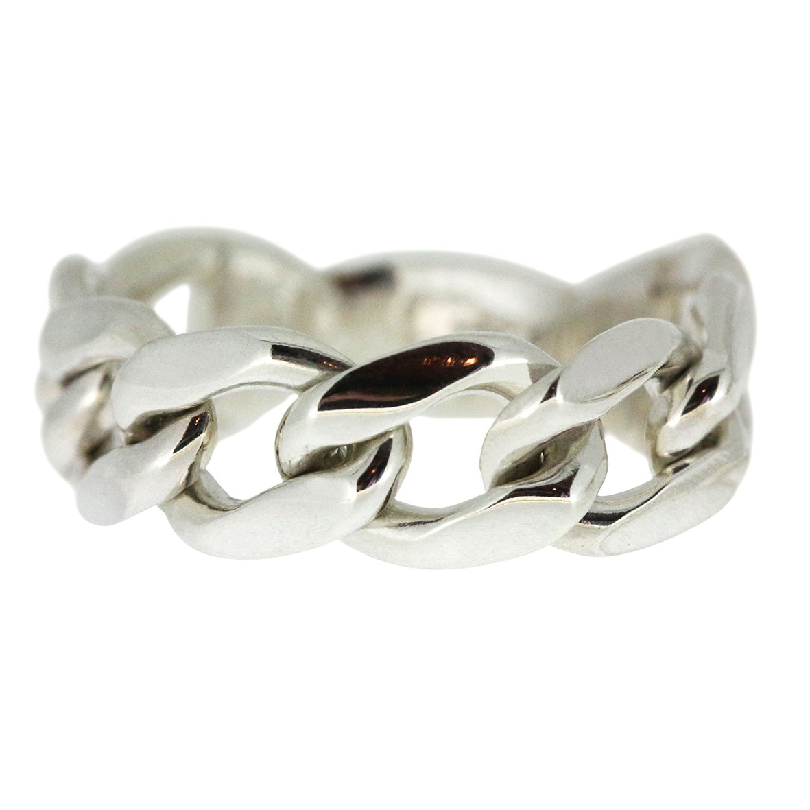 Medium Silver Chain Ring | Tessa Metcalfe Jewellery