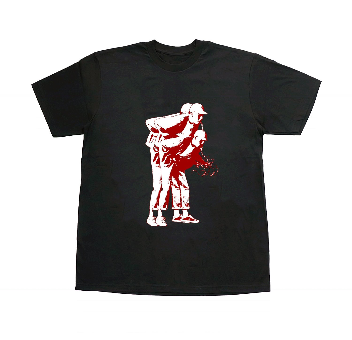 Image of THROWING UP MY PAIN TEE (SAMPLE) | BLACK 