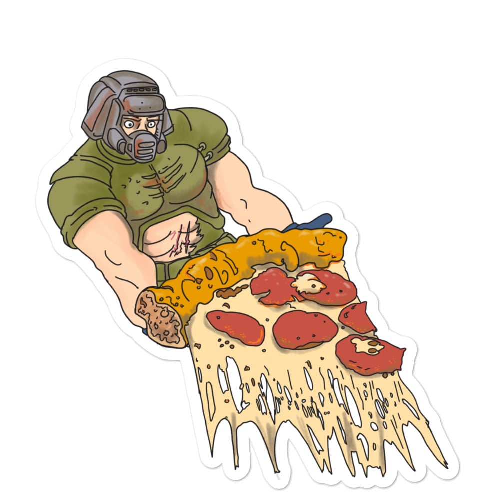Doom Pizza Sticker