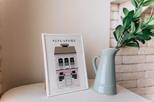 Image of Singapore Shophouse Pink