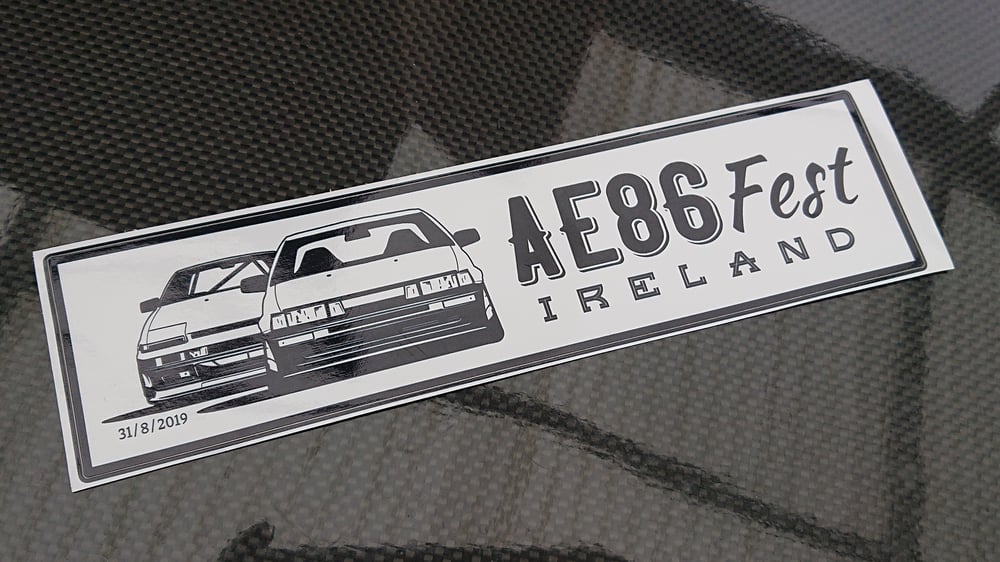 Image of AE86 Fest Irl Slap Sticker