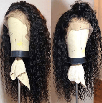 Image of long loose curly lace front wig 