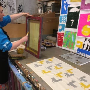 Image of Beginners Level - Screen Printing on to fabric - Upcoming Open Classes 