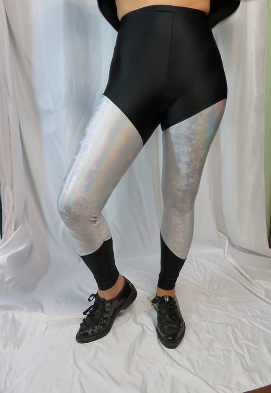 iridescent workout leggings