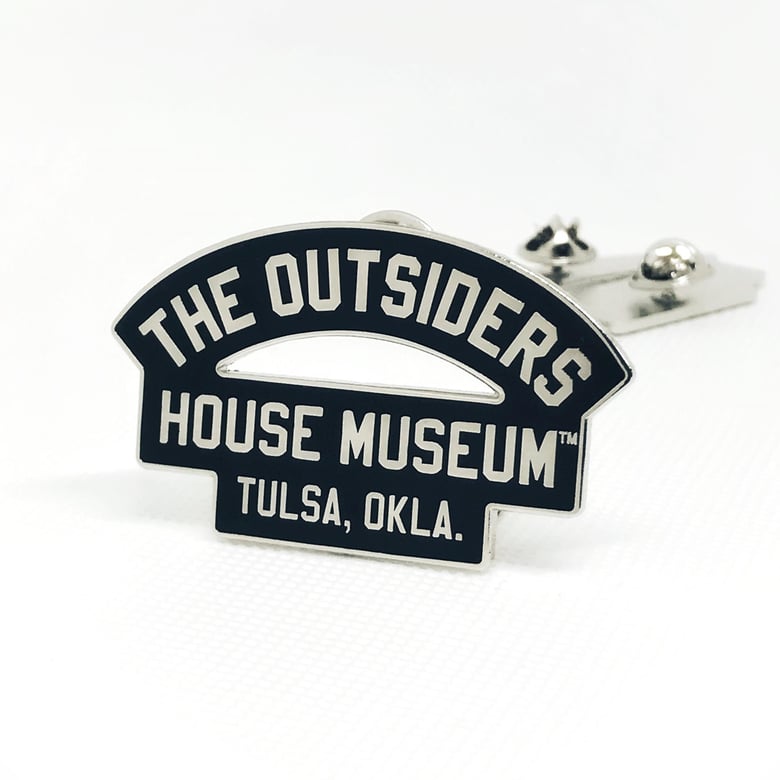 Image of The Outsiders House Museum Arch Logo Pin