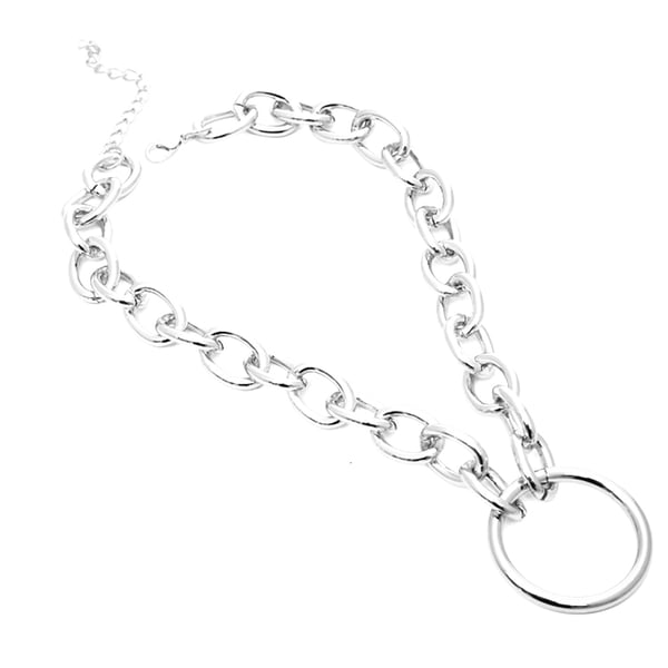 Image of O-ring Chunky Chain Choker Necklace