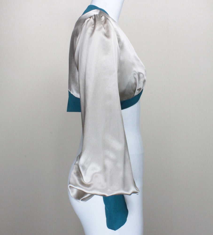 Image of Ice Gray Leone Bolero Jacket