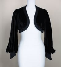 Image 3 of Noir Velvet Leone Bolero Jacket